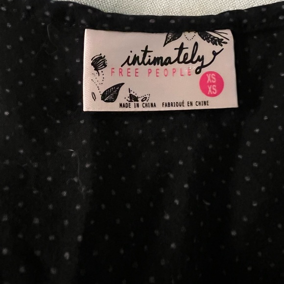 Intimately Free People Voile Trapeze Slip Dress Size XS in Black - Picture 2 of 4